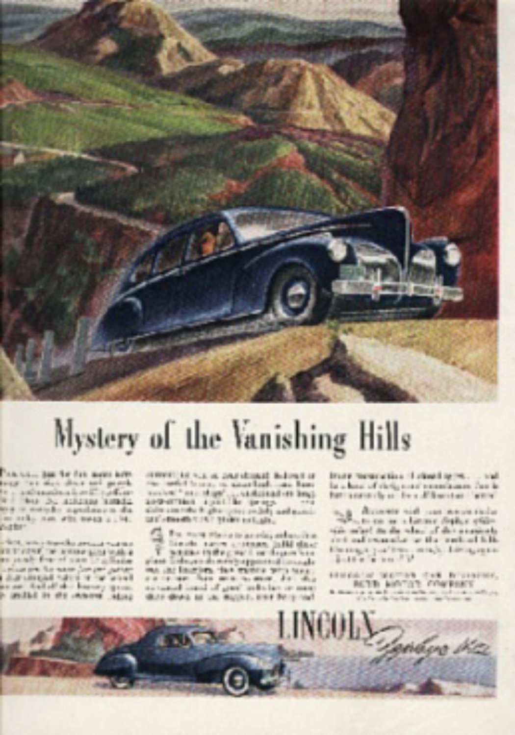 1941 Lincoln Zephyr V-12  magazine ad (#218)