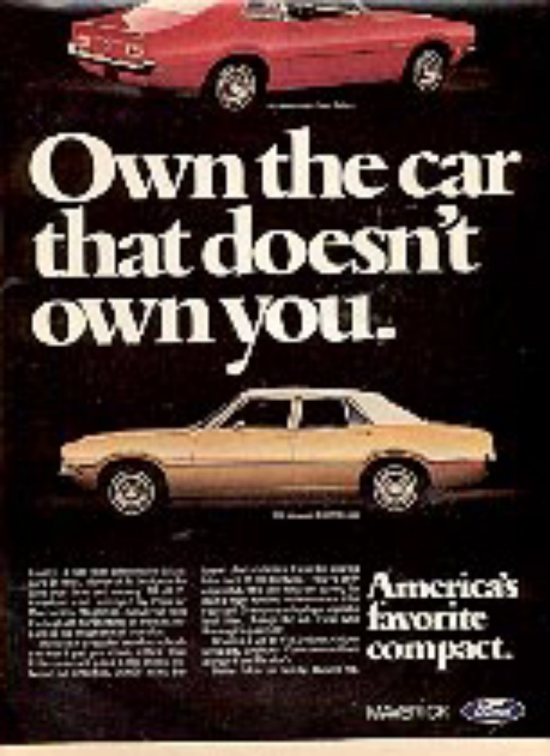 1971 magazine  ad  of 1972 Ford Maverick ( # 3191)