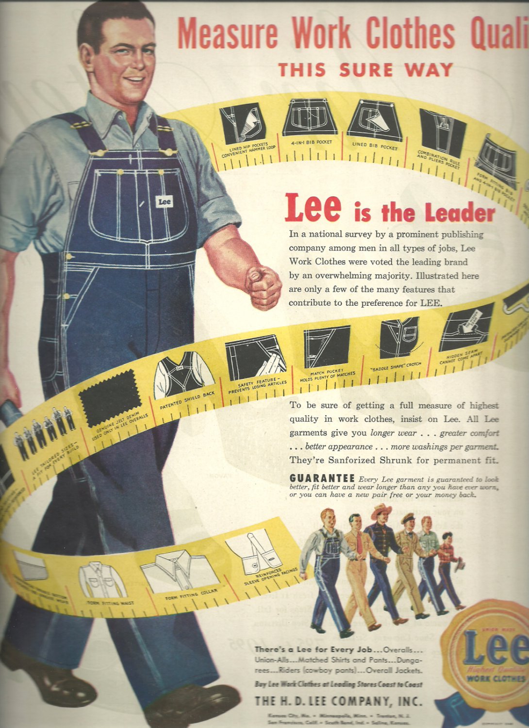 Sept. 13, 1948 The H. D. Lee Company, Inc. magazine ad (#1683)