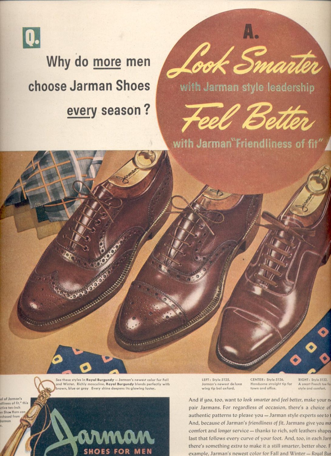 November 24, 1947 Jarman Shoes for men magazine ad (#6476)