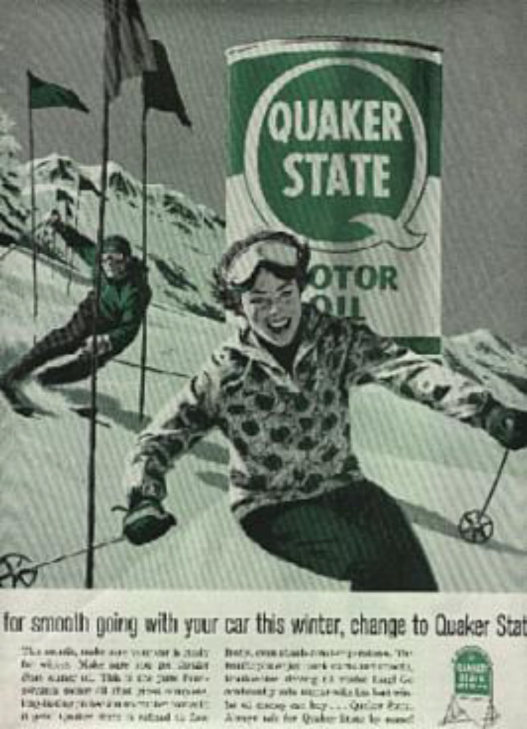 1959 Quaker State Motor Oil   magazine      ad ( # 745)