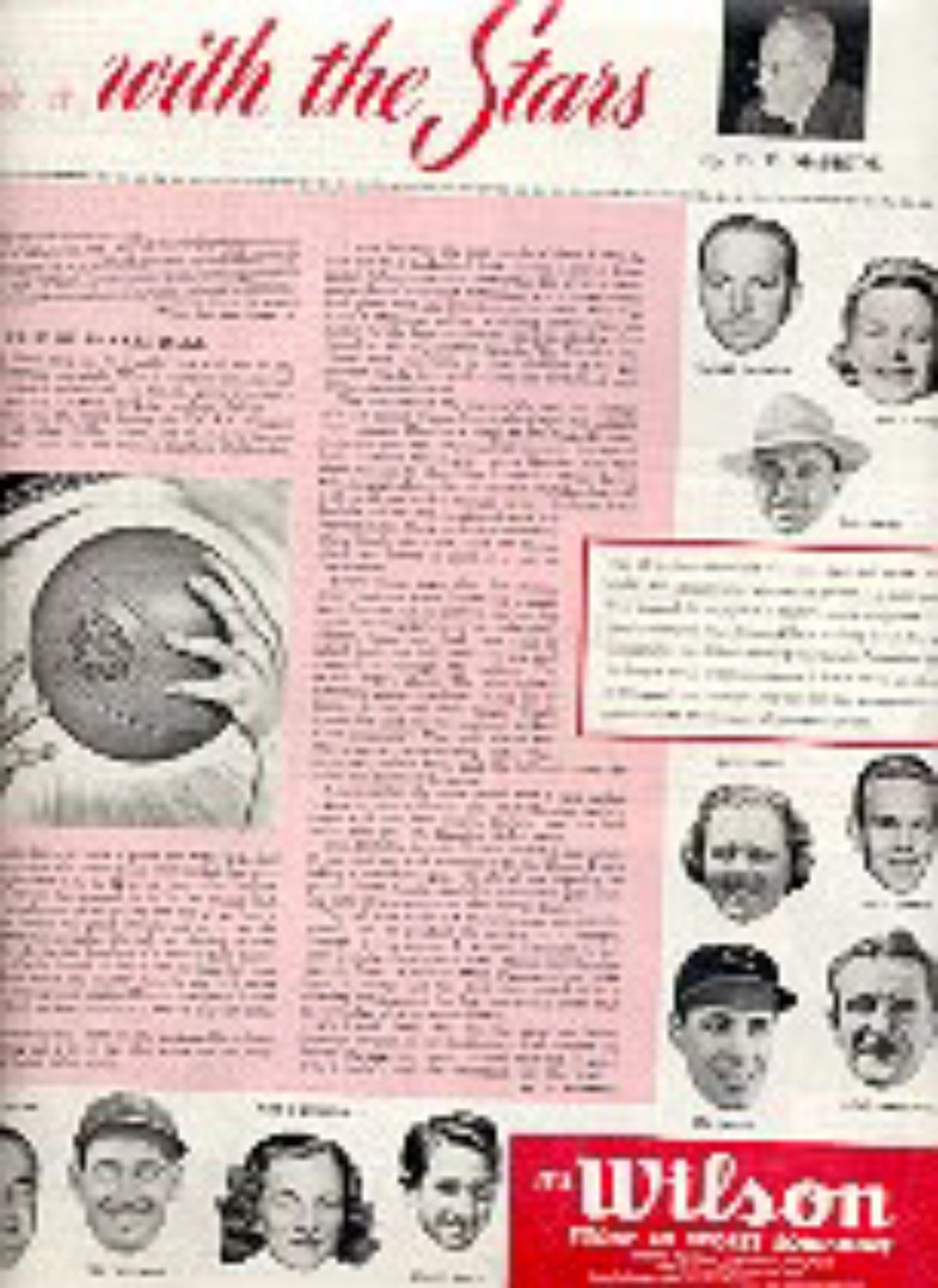 1949 Wilson Sporting Goods magazine ad ( 1591)