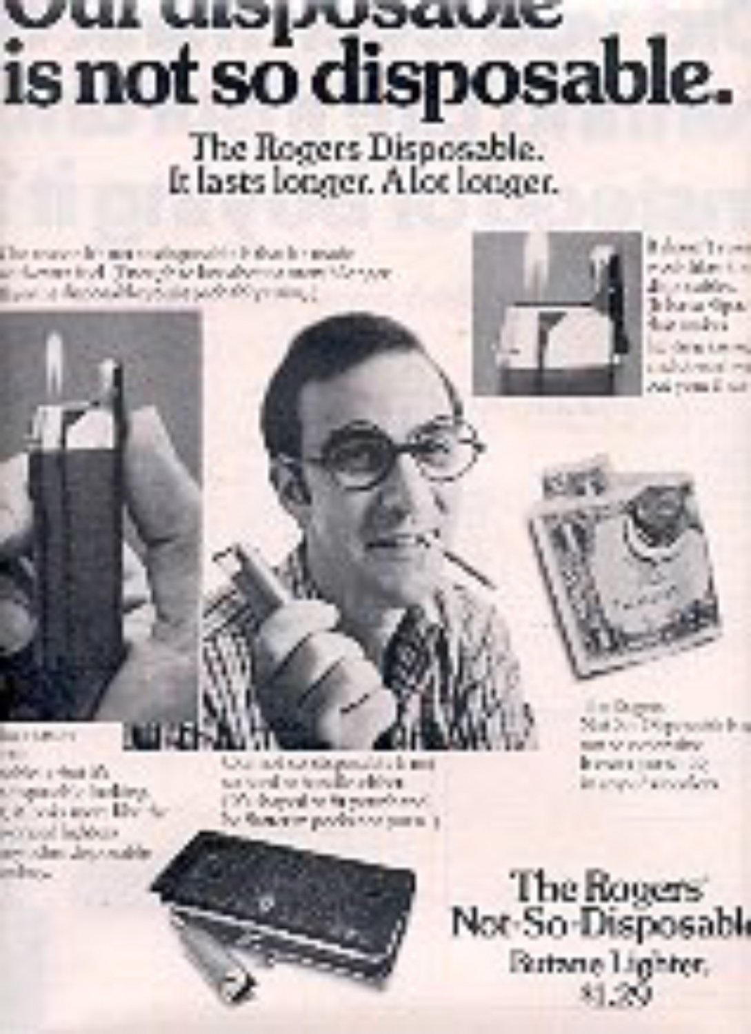 1972 Rogers Butane Lighter magazine  ad (# 1442)