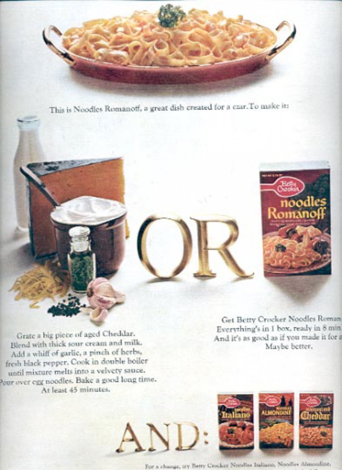1964 Betty Crocker Noodles magazine ad (#4214)