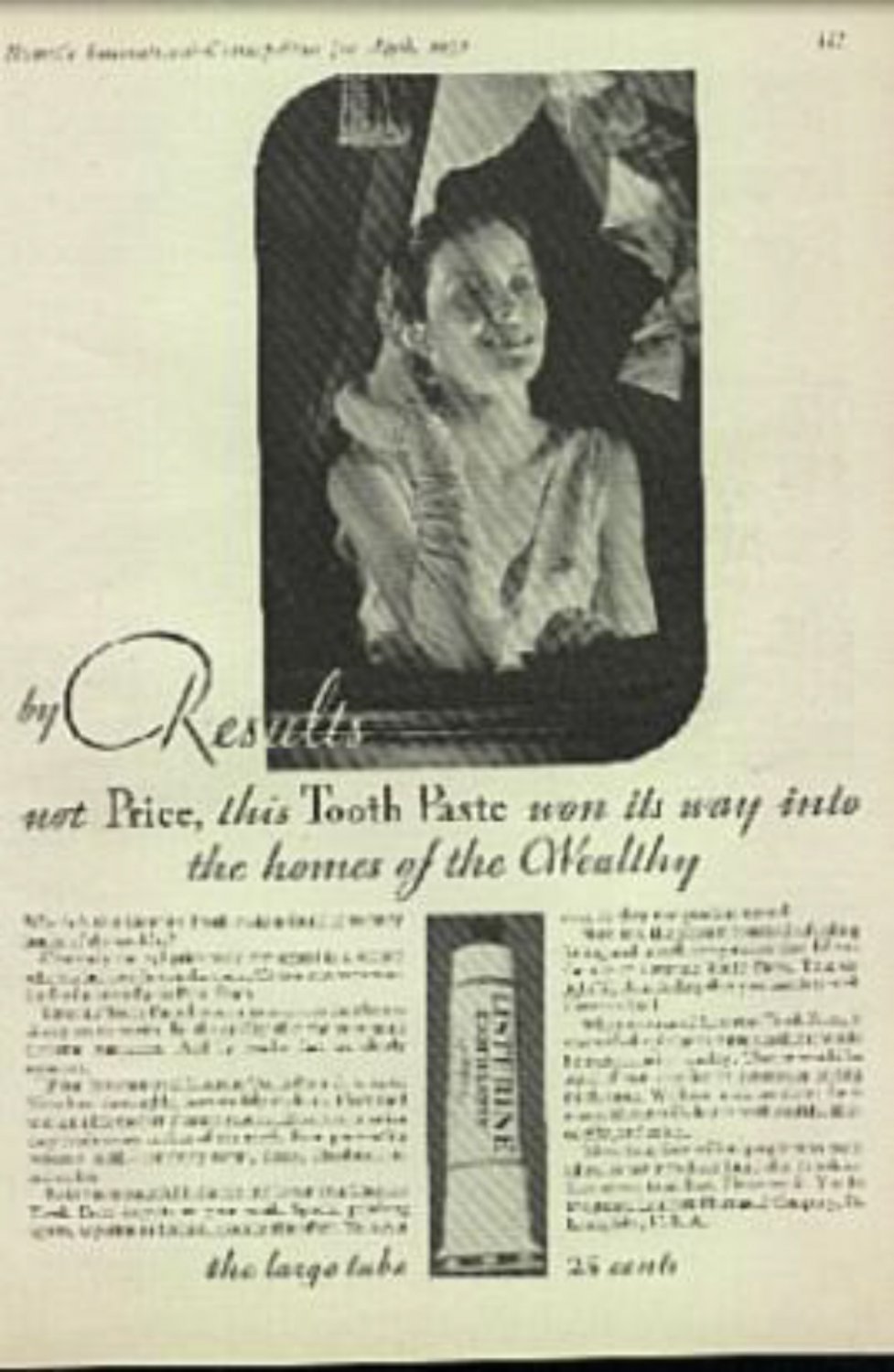 1932 Listerine Toothpaste magazine ad ( 953)