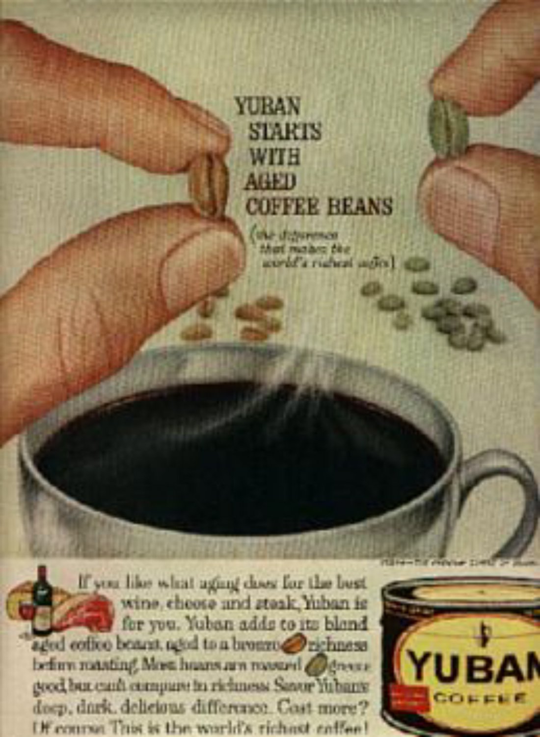 1961 Yuban Coffee magazine ad ( 1290)