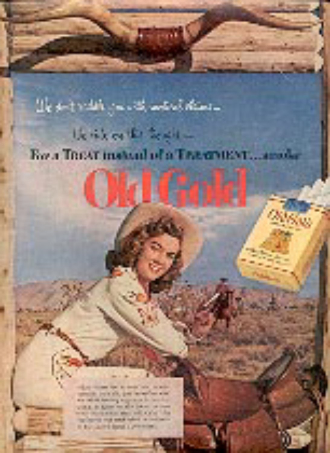1952 Old Gold  cig.. magazine  ad ( # 1829)