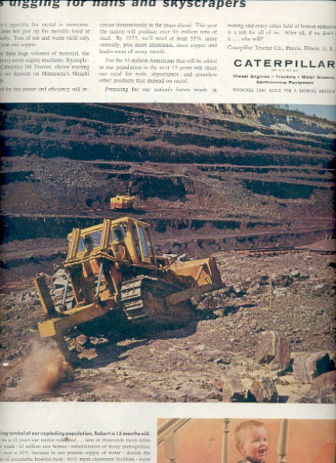 Dec. 1960   Caterpillar earthmoving equipment  magazine  ad (#5787)