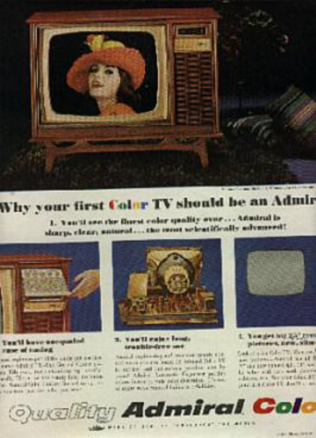 1965 Admiral Color TV magazine ad (# 904)