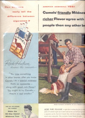 1954 Camel   magazine       ad with Rock Hudson (#102)