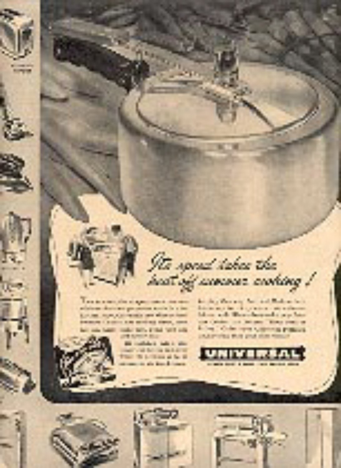 1947 Universal Pressure Cooker magazine ad ( 2741)