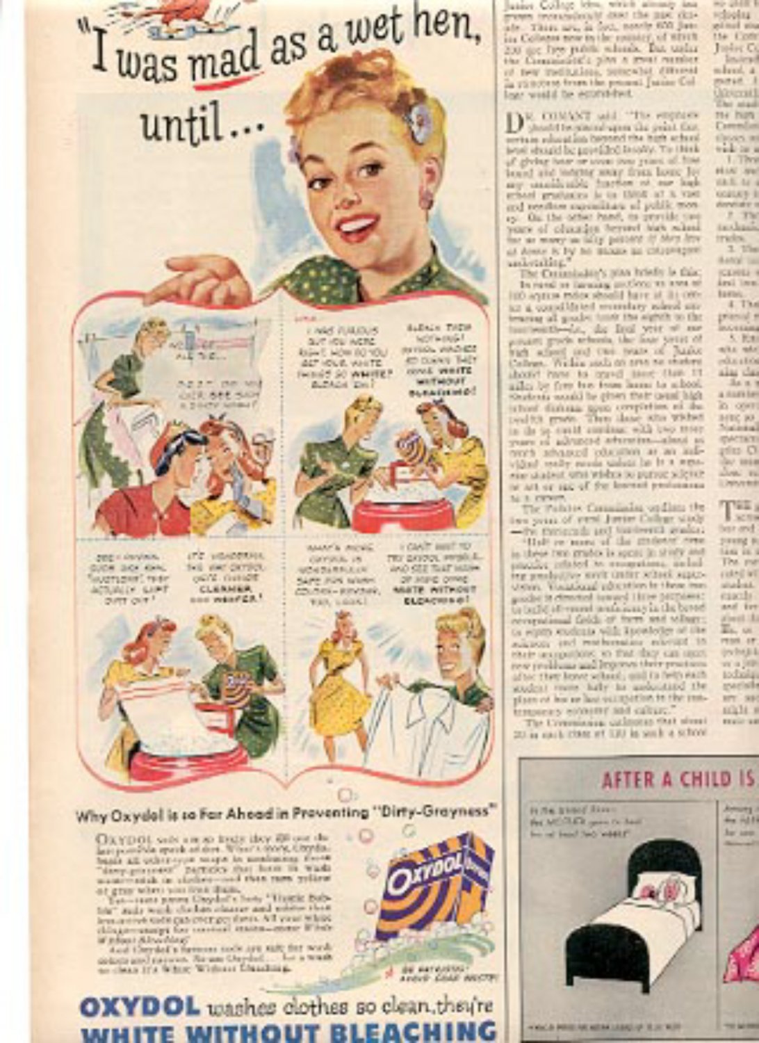1946 Oxydol  magazine ad (# 1973)