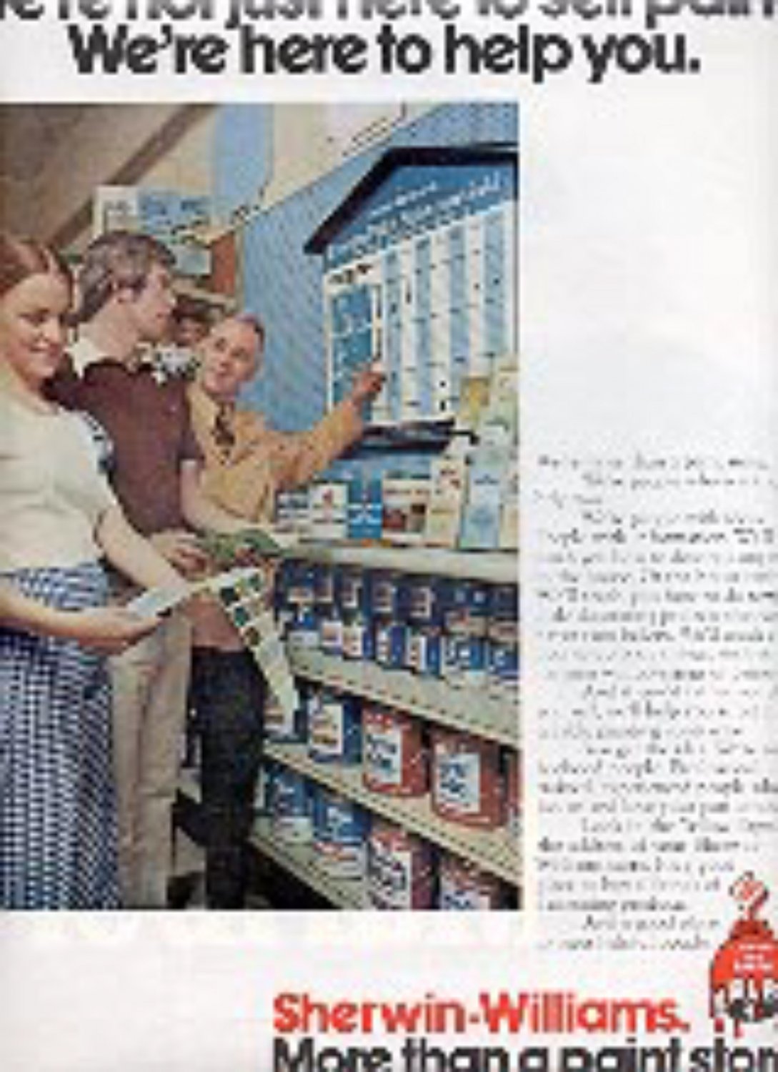 1972 Sherwin Williams Paint magazine ad ( 1884)