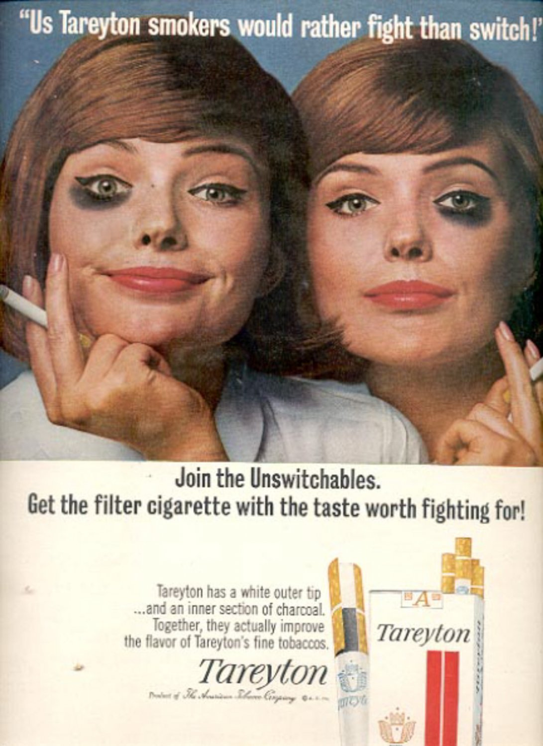 1965 Tareyton Cigarettes magazine ad (#5904)