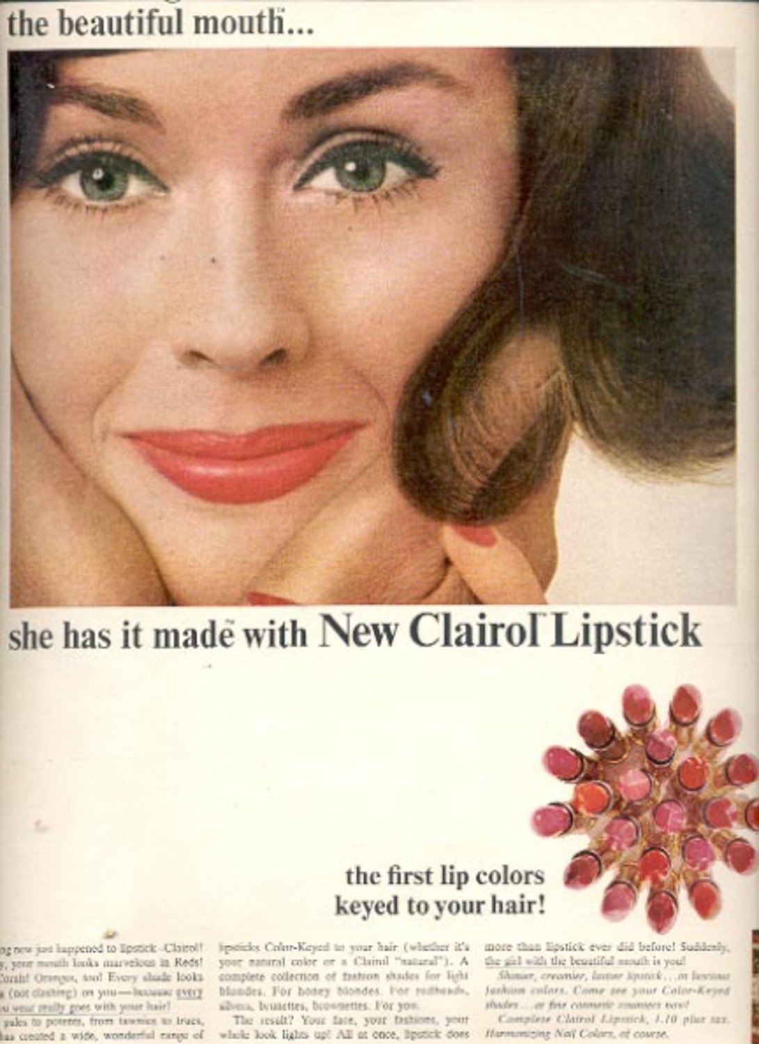 1965 Clairol Lipstick magazine ad (#5903)