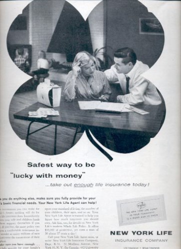 1960  New York Life Insurance Company  magazine  ad (#5419)