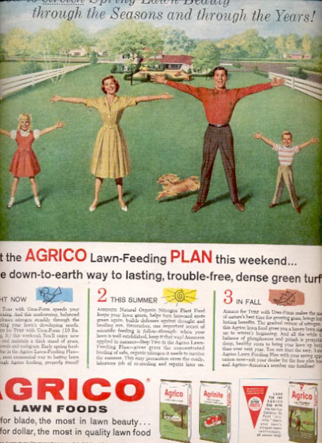 1960  Agrico lawn Foods     magazine   ad (# 5185)