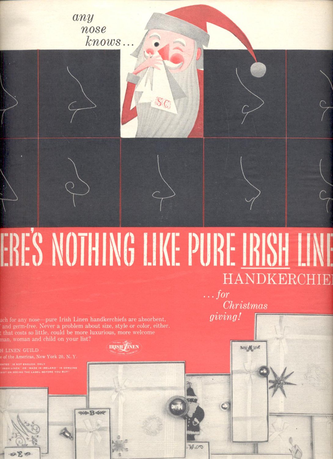 Dec. 13, 1955     The Irish Linen Guild Handkerchiefs    magazine     ad (# 3245 )