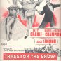 April 19, 1955  Three for the Show movie  magazine   ad (# 2895 )