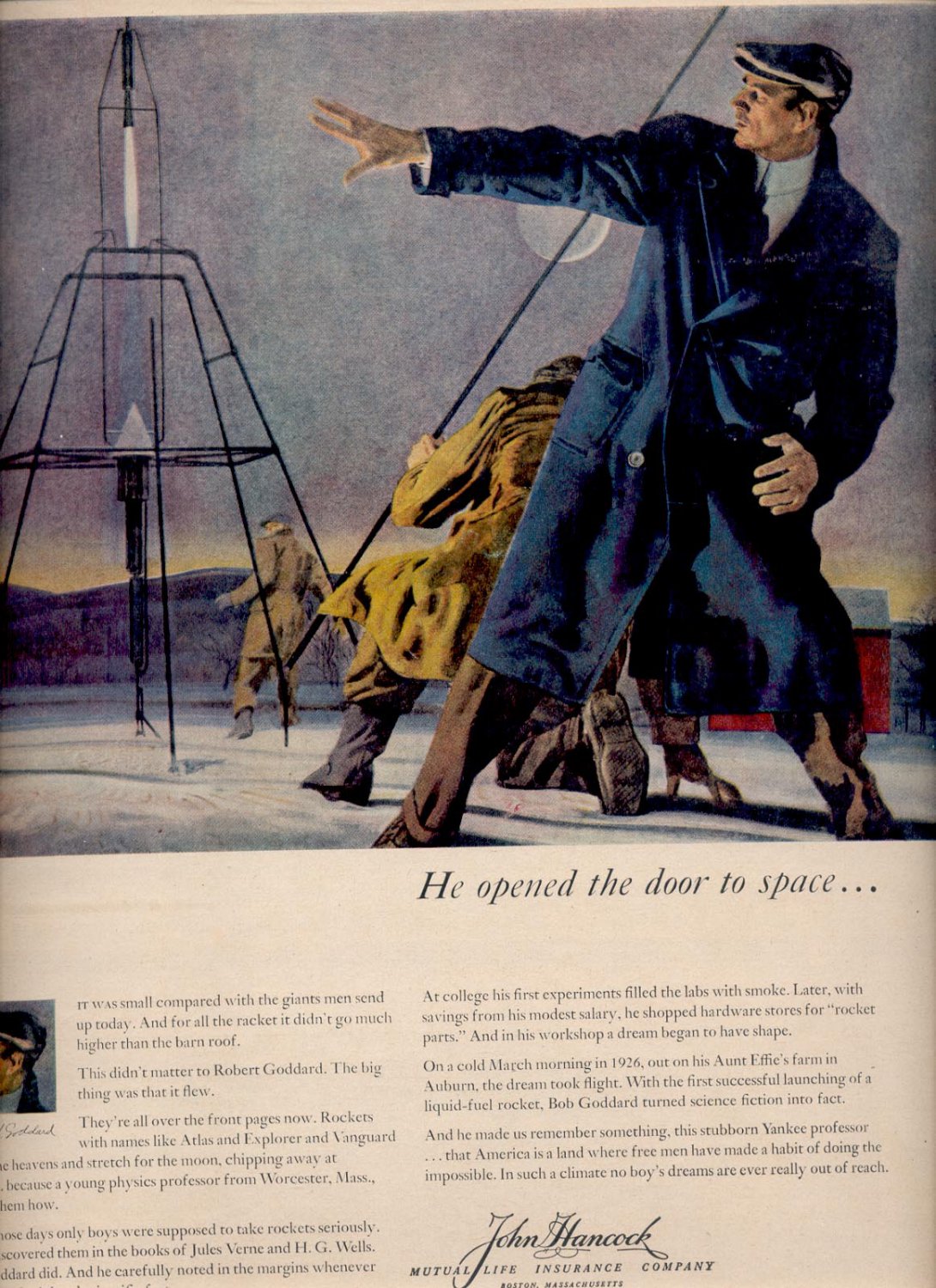 April 6, 1959 John Hancock Mutual Life Insurance Company Magazine Ad ...