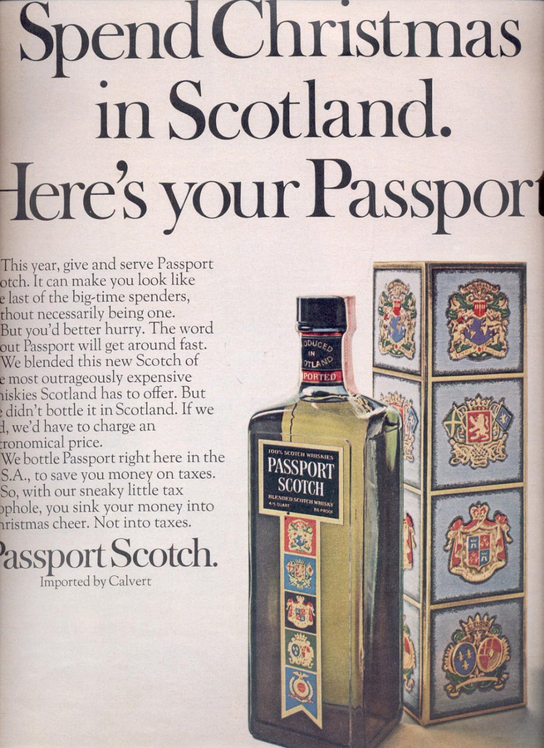 Dec. 13, 1968   Passport Scotch  magazine  ad (# 4819)
