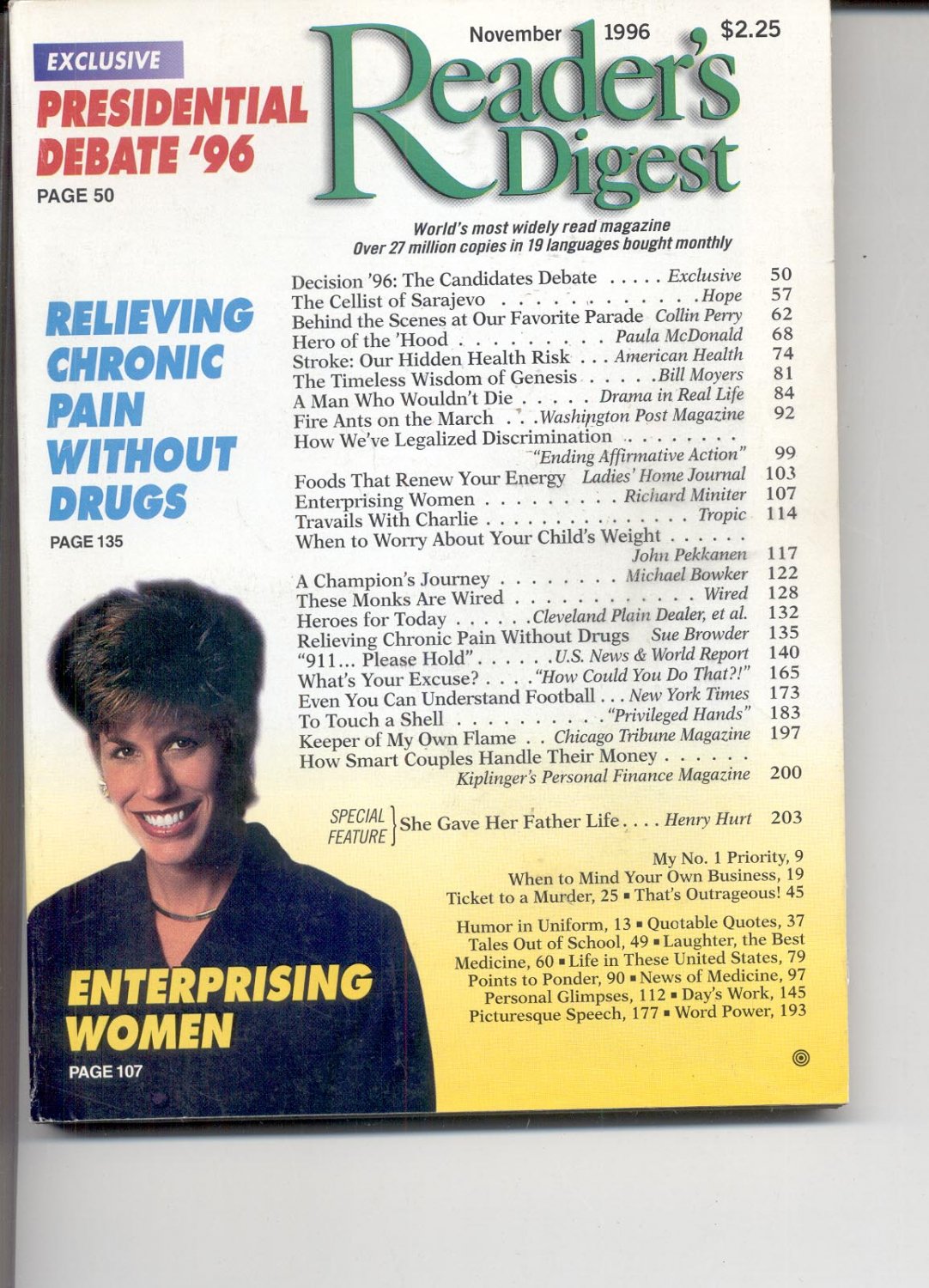 Readers Digest-     November 1996.