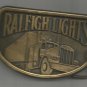 Raleigh Lights cigarettes  Belt Buckle with semi truck- Vintage