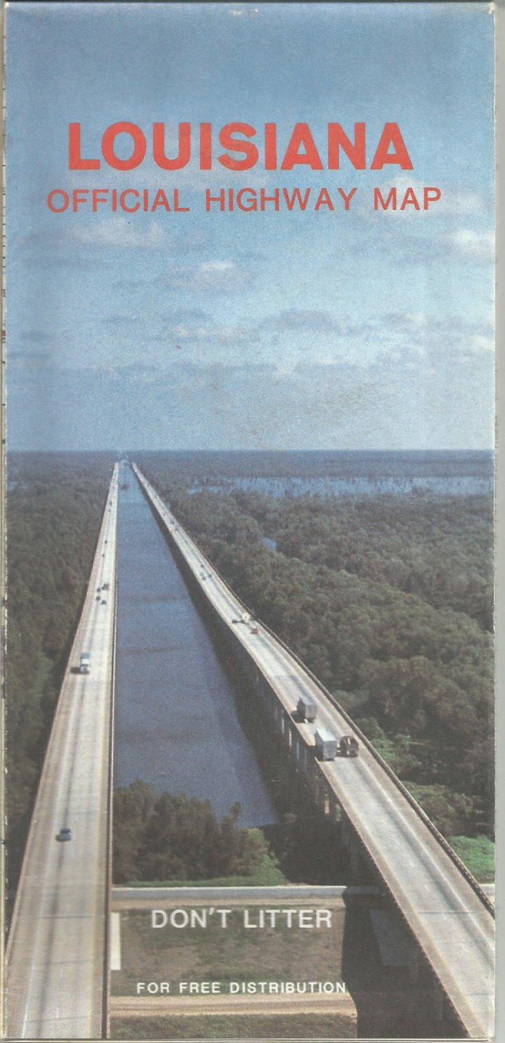1992 Louisiana Official Highway Map