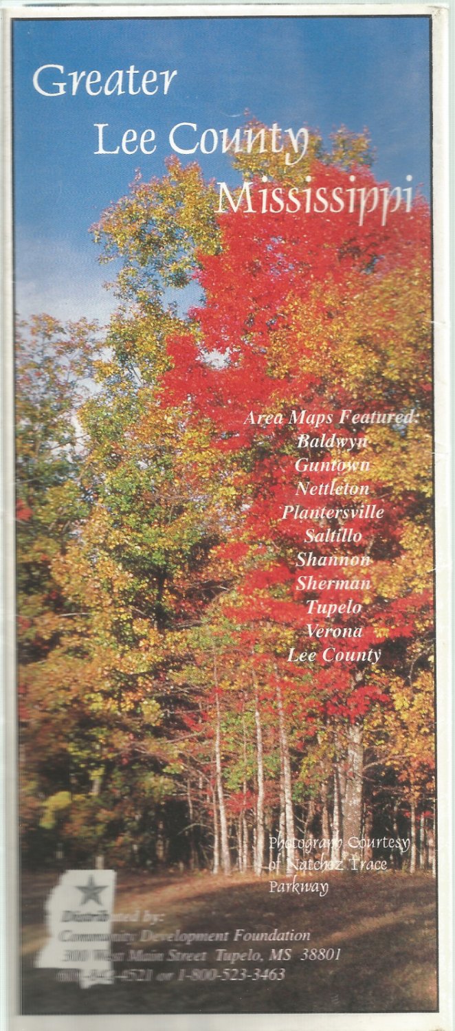 1998 Greater Lee County, Mississippi map