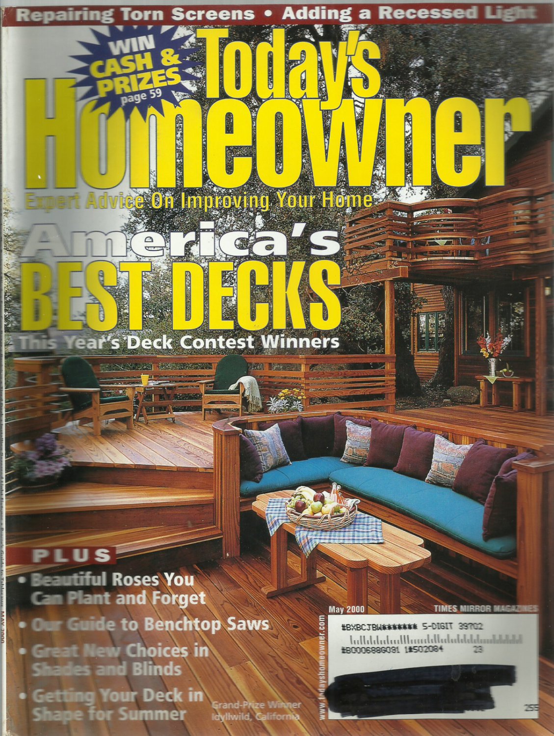 Today's Homeowner magazine- Expert Advice on Improving your Home- May 2000