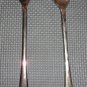 Silver Plated Italy Salad Serving Fork and Spoon Set. 9 1/4" long