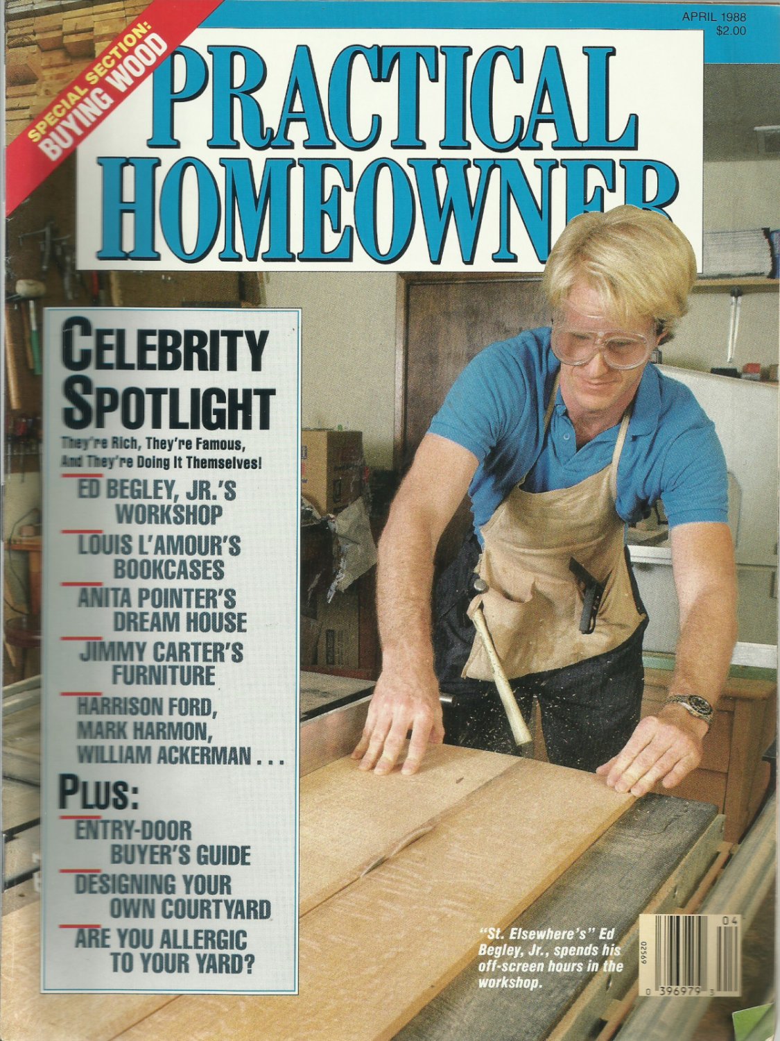 Practical Homeowner magazine- April 1988- Celebrity Spotlight