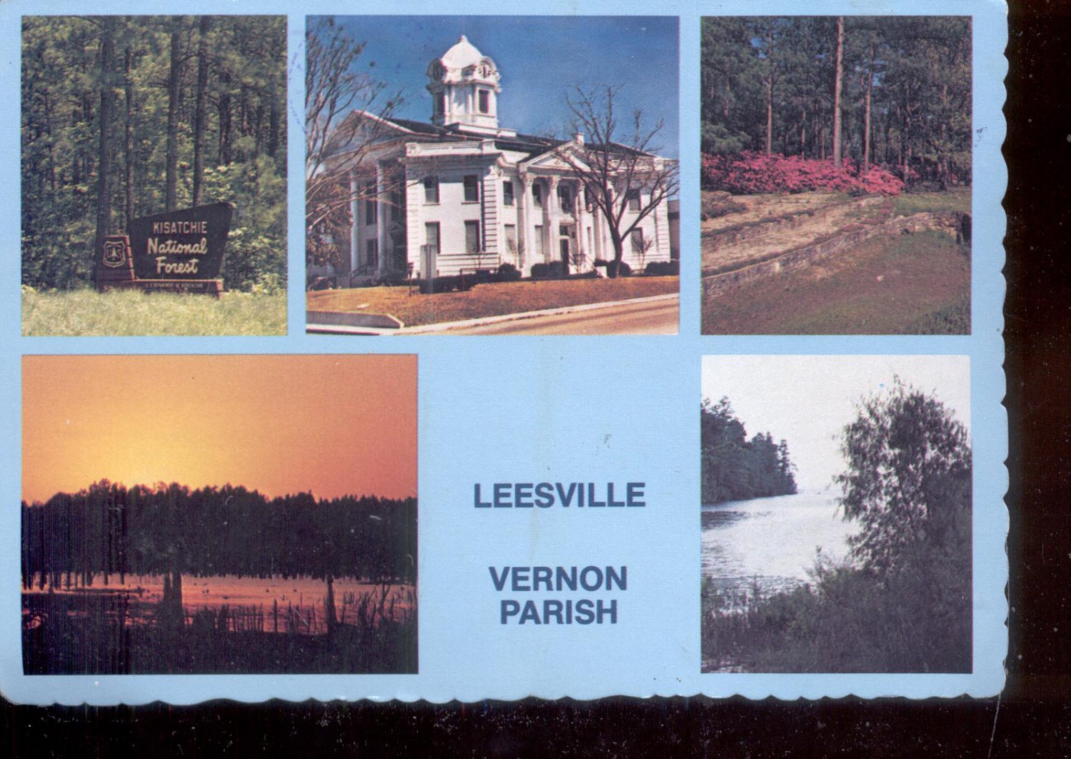 Leesville Vernon Parish Louisiana Postcard ( # 797)