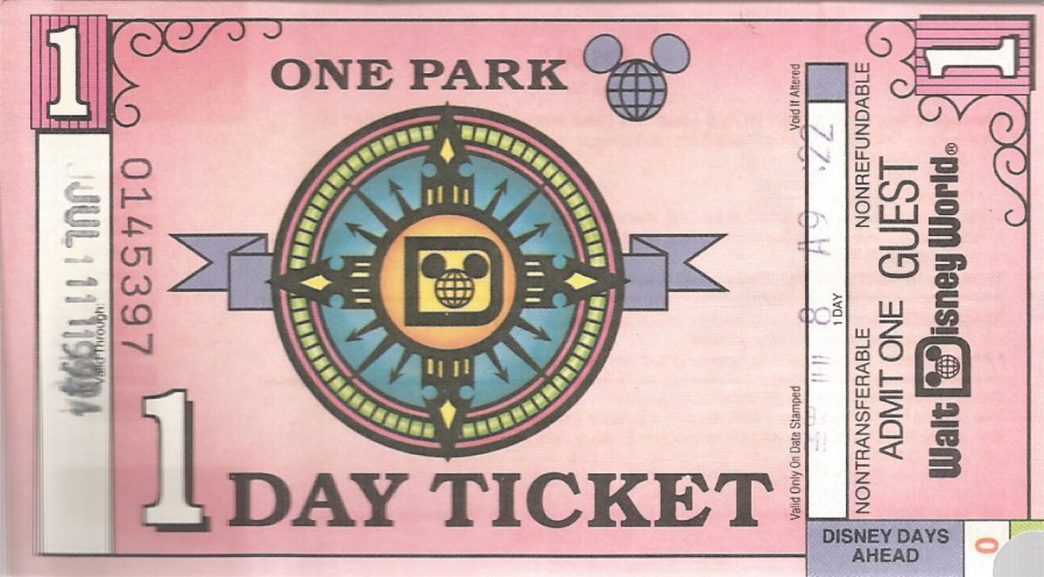 one day ticket to disney world magic kingdom