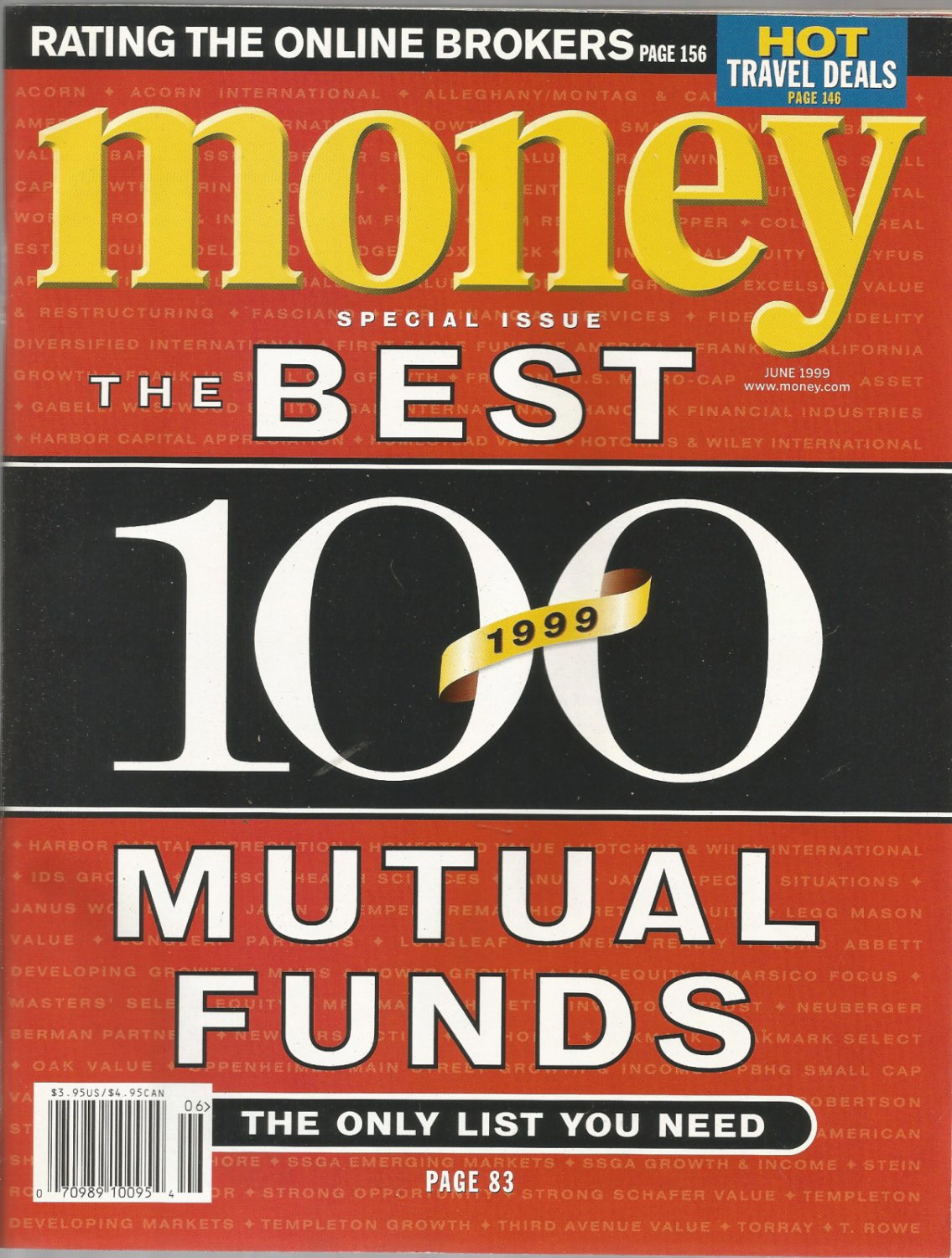 Money Magazine- June 1999- the best 100 mutual funds of 1999