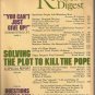 Readers Digest- October 1984- Solving the plot to kill the pope