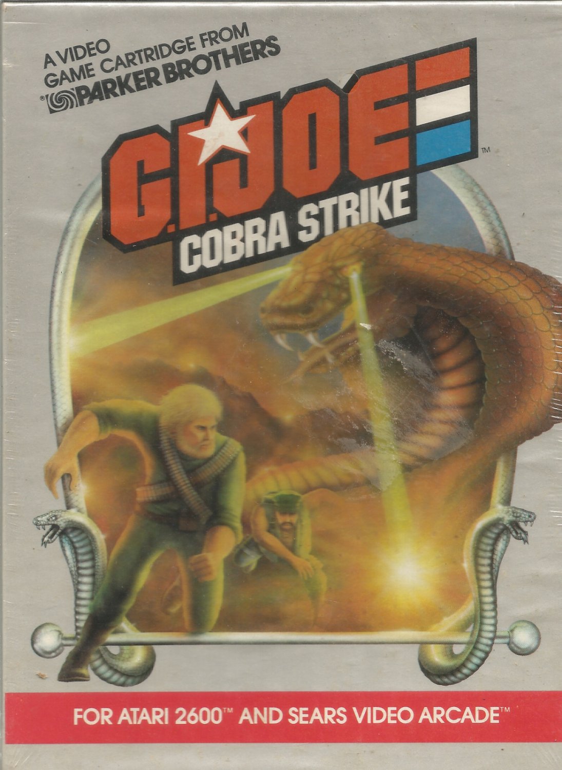 GI JOE Cobra Strike game cartridge for Atari 2600 and Sears Video Arcade