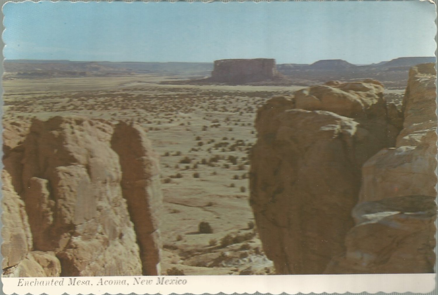 Enchanted Mesa,   Acoma, New Mexico    Postcard (#719)