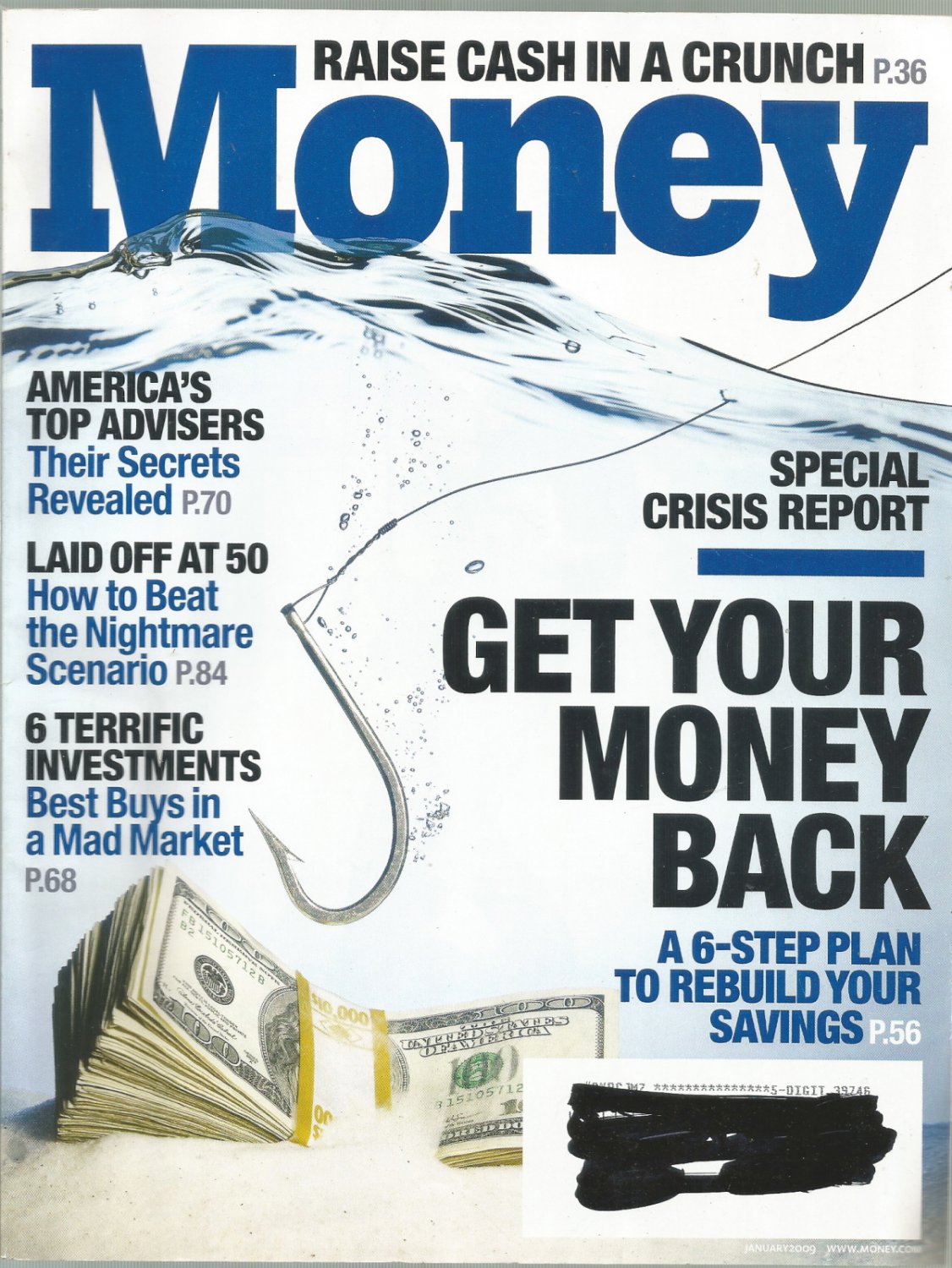 Money Magazine January 2009 Raise cash in a crunch
