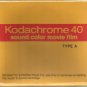 Kodachrome 40 sound color movie Film - Type A-   EXPIRED 9/1981