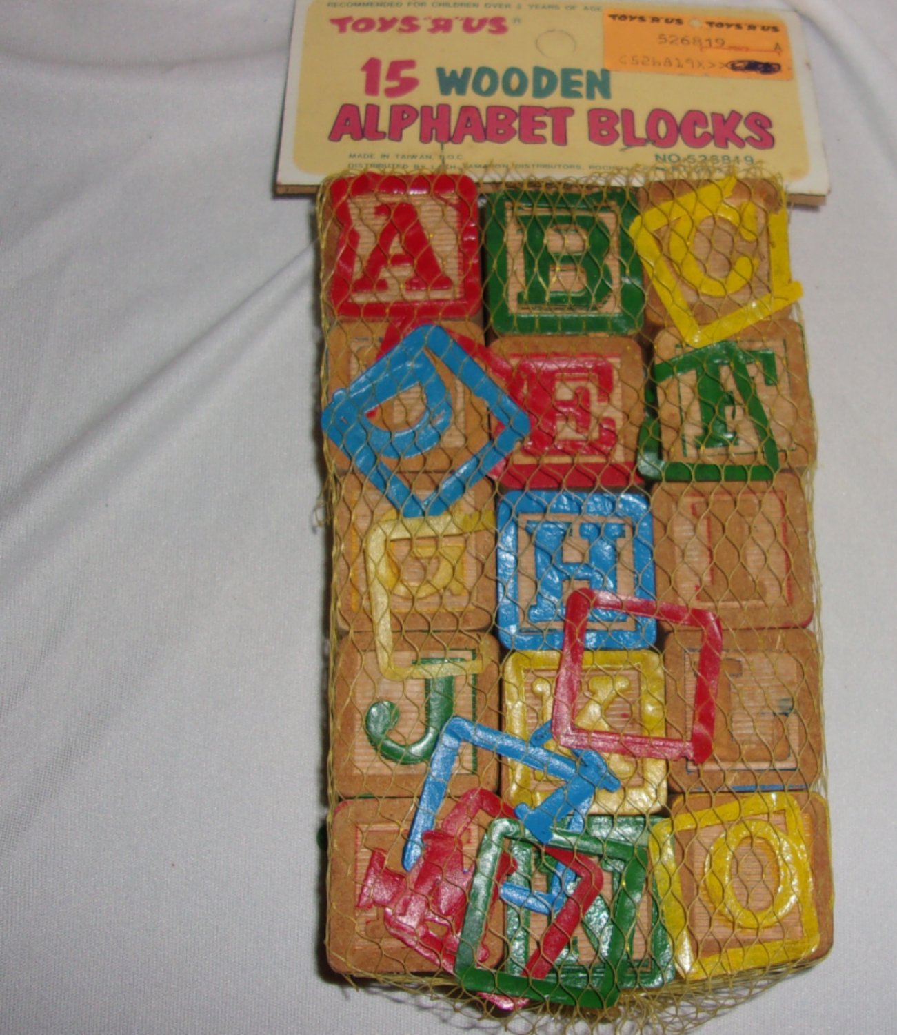 Toys 'R' US 15 Wooden Alphabet blocks- in original package