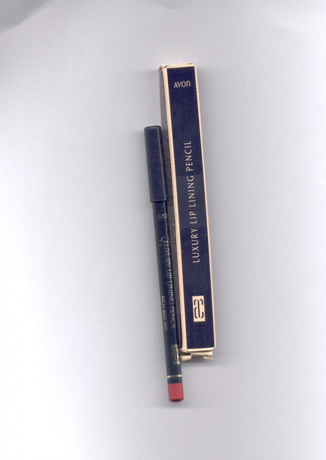 2 Avon Luxury Lip Lining Pencil- Rich Red  (w) - vintage