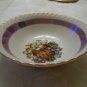 VINTAGE LUSTERWARE BOWL BLUE BAND FRUIT DESIGN SHABBY