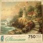 Thomas Kinkade "The Light of Peace" Shimmer Glitter Puzzle 750 Pieces