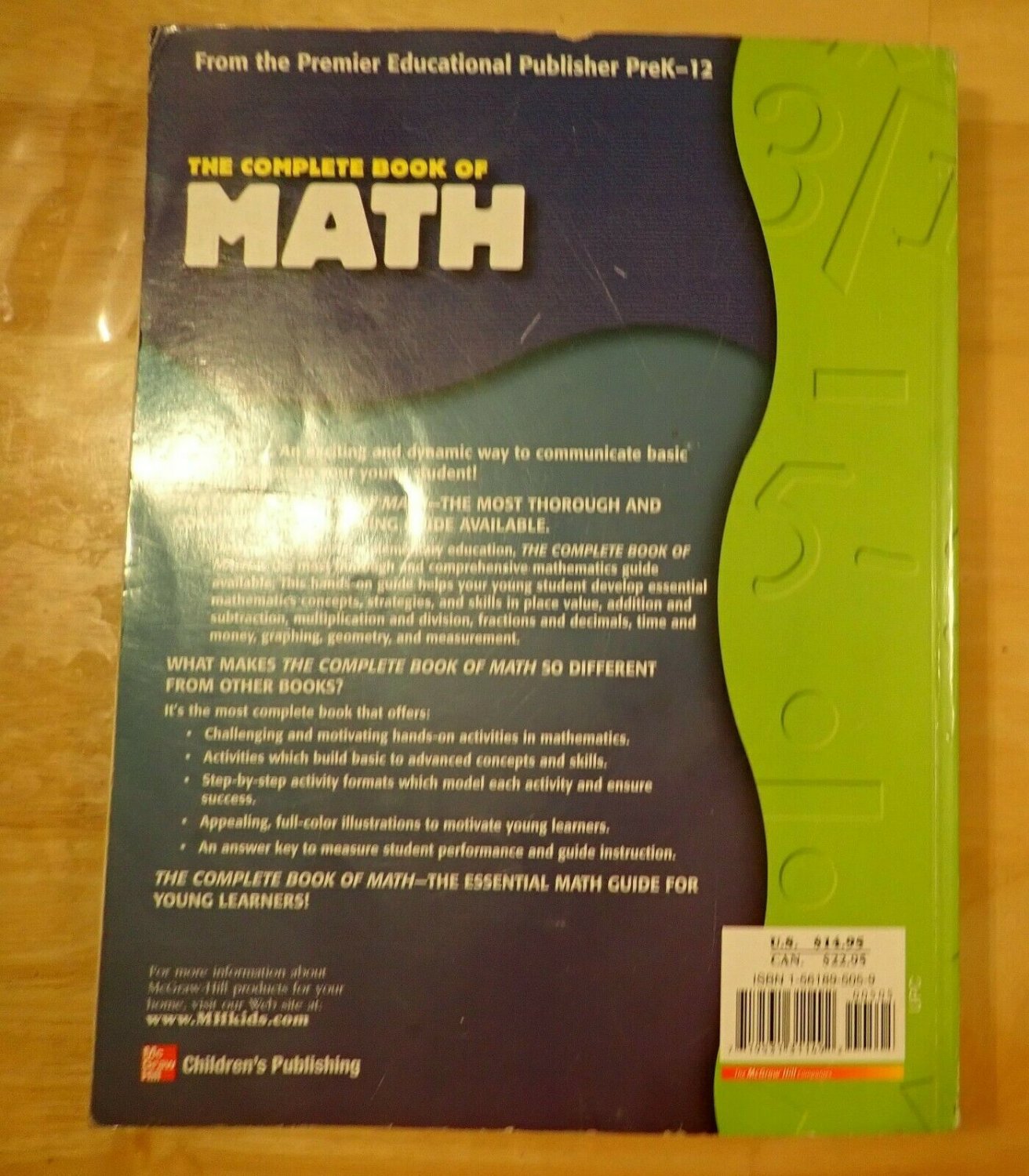 The Complete Book of Math, Grades 3-4 Paperback