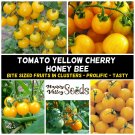 CHERRY TOMATO Yellow Cherry Honey Bee 15 Seeds