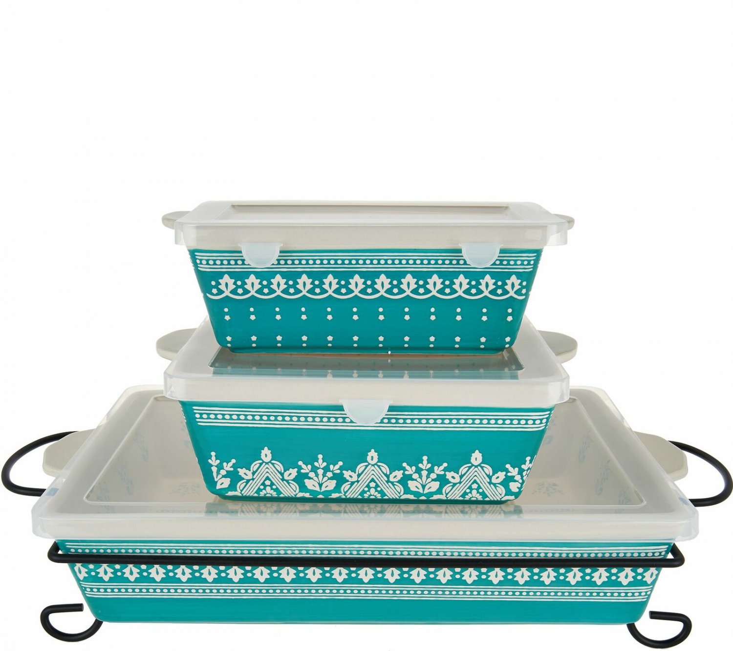 Cook's Essentials Madison 4 pc. Bakeware Set with Lids Model K45567