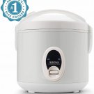 Aroma Rice Cooker / Food Steamer 8-Cup 2 Quart Cool-Touch Model ARC-614BP