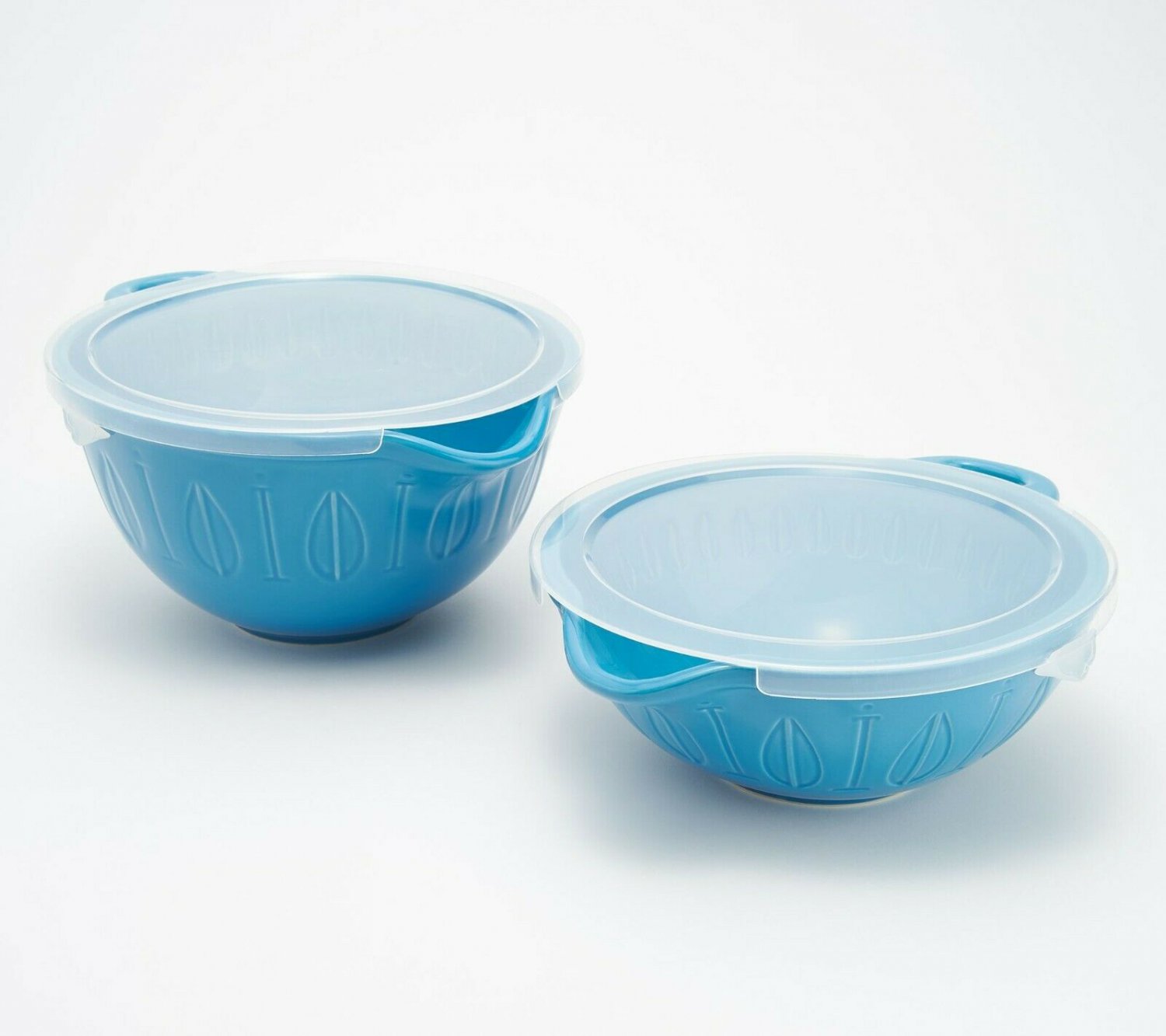 Mad Hungry 2-Piece Lip'n'Loop Mixing Bowl with Lids NEW Model K48001