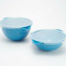Mad Hungry 2-Piece Lip'n'Loop Mixing Bowl with Lids NEW Model K48001